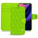 Apple iPhone 11 leather case - Vert fluo - Couture