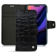 Housse cuir Apple iPhone 11 - Crocodile nero