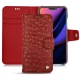 Funda de piel Apple iPhone 11 - Autruche ciliegia