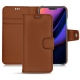 Apple iPhone 11 leather case - Marron PU