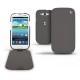 Housse cuir Samsung GT-i9300 Galaxy S III  - Anthracite ( Pantone 424C ) 