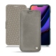 Apple iPhone 11 leather case - Acier vintage ( Pantone 403C ) 