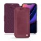 Apple iPhone 11 leather case - Prune vintage ( Pantone 512C ) 