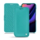 Lederschutzhülle Apple iPhone 11 - Bleu fluo