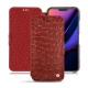 Apple iPhone 11 leather case - Autruche ciliegia
