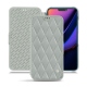 Housse cuir Apple iPhone 11 - Gris - Couture ( Nappa - Pantone W428C ) 