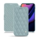 Apple iPhone 11 leather case - Bleu ciel - Couture ( Nappa - Pantone 277C ) 