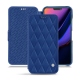 Lederschutzhülle Apple iPhone 11 - Bleu océan - Couture ( Nappa - Pantone 293C ) 