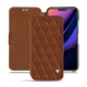 レザーケース Apple iPhone 11 - Marron - Couture ( Nappa - Pantone 1615C ) 