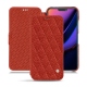 Apple iPhone 11 leather case - Papaye - Couture ( Pantone 180C ) 