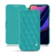 Lederschutzhülle Apple iPhone 11 - Bleu fluo - Couture