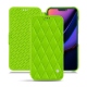 Custodia in pelle Apple iPhone 11 - Vert fluo - Couture