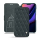 Lederschutzhülle Apple iPhone 11 - Blu marino - Couture