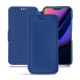Lederschutzhülle Apple iPhone 11 - Bleu Océan PU