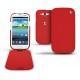Housse cuir Samsung GT-i9300 Galaxy S III  - Tomate ( Pantone 187C ) 