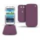 Housse cuir Samsung GT-i9300 Galaxy S III  - Lie de vin ( Pantone 5115C ) 