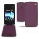 가죽 커버 Sony Xperia TX  - Lie de vin ( Pantone 5115C ) 