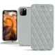 Apple iPhone 11 Pro Max leather case - Gris - Couture ( Nappa - Pantone W428C ) 