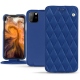 Funda de piel Apple iPhone 11 Pro Max - Bleu océan - Couture ( Nappa - Pantone 293C ) 