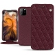 Custodia in pelle Apple iPhone 11 Pro Max - Lie de vin - Couture ( Pantone 5115C ) 