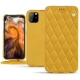 가죽 커버 Apple iPhone 11 Pro Max - Jaune soulèu - Couture