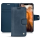 가죽 커버 Apple iPhone 11 Pro Max - Jean vintage ( Roughtcut - Pantone 285U  ) 