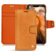 Housse cuir Apple iPhone 11 Pro Max - Mandarine vintage ( Pantone 165C ) 