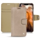 Apple iPhone 11 Pro Max leather case - Taupe vintage ( Pantone 7530C ) 