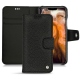 가죽 커버 Apple iPhone 11 Pro Max - Ebène ( Sleek P C12 - Black ) 