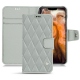 Housse cuir Apple iPhone 11 Pro Max - Gris - Couture ( Nappa - Pantone W428C ) 