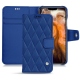 Apple iPhone 11 Pro Max leather case - Bleu océan - Couture ( Nappa - Pantone 293C ) 