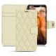 Capa em pele Apple iPhone 11 Pro Max - Ivoire - Couture ( Sleek P C12 - White ) 