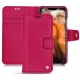 Lederschutzhülle Apple iPhone 11 Pro Max - Rose fluo