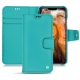 Housse cuir Apple iPhone 11 Pro Max - Bleu fluo