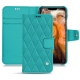 Housse cuir Apple iPhone 11 Pro Max - Bleu fluo - Couture