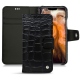 가죽 커버 Apple iPhone 11 Pro Max - Crocodile nero