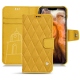 Lederschutzhülle Apple iPhone 11 Pro Max - Jaune soulèu - Couture