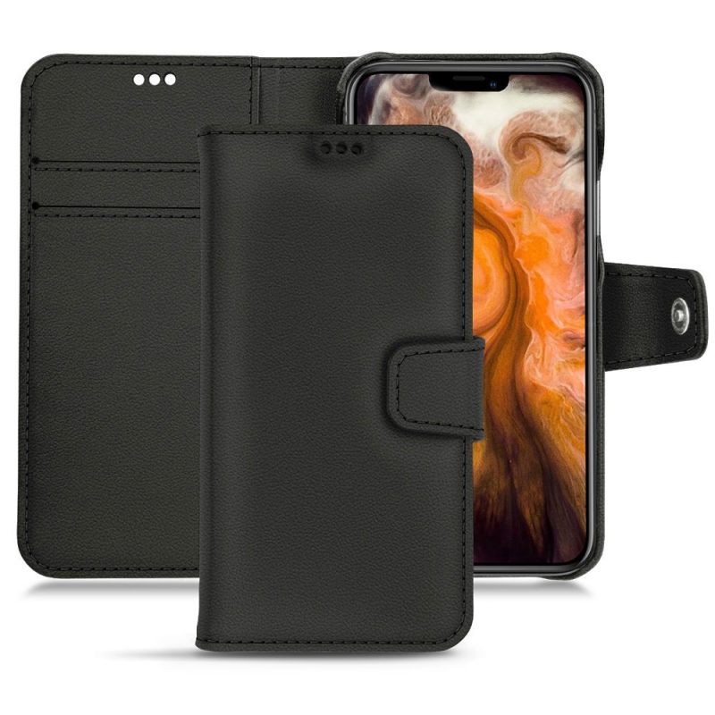 Apple iPhone 11 Pro Max leather case - Noir PU