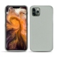 Coque cuir Apple iPhone 11 Pro Max - Gris ( Nappa - Pantone W428C ) 