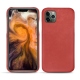 Capa em pele Apple iPhone 11 Pro Max - Cerise vintage ( Pantone 185C ) 