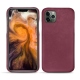 Coque cuir Apple iPhone 11 Pro Max - Prune vintage ( Pantone 512C ) 