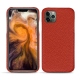 Coque cuir Apple iPhone 11 Pro Max - Papaye ( Pantone 180C ) 
