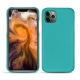 Lederschutzhülle Apple iPhone 11 Pro Max - Bleu fluo