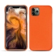 Lederschutzhülle Apple iPhone 11 Pro Max - Orange fluo