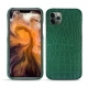 Capa em pele Apple iPhone 11 Pro Max - Crocodile pino