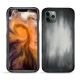 Coque cuir Apple iPhone 11 Pro Max - Gris Patine