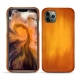 Lederschutzhülle Apple iPhone 11 Pro Max - Orange Patine