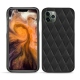 Coque cuir Apple iPhone 11 Pro Max - Noir - Couture ( Nappa - Black ) 