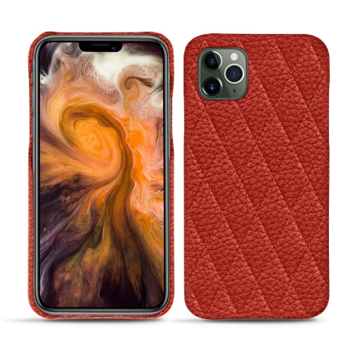 Lederschutzhülle Apple iPhone 11 Pro MaxPapaye - Couture ( Pantone #b54317 ) 