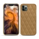 Coque cuir Apple iPhone 11 Pro Max - Sable vintage - Couture